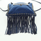 Authentic Preowned  Prada Shoulder Bag Nylon Navy Gold