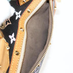 Preowned Authentic Louis Vuitton Monogram Multicolor Alma Hand Bag Black