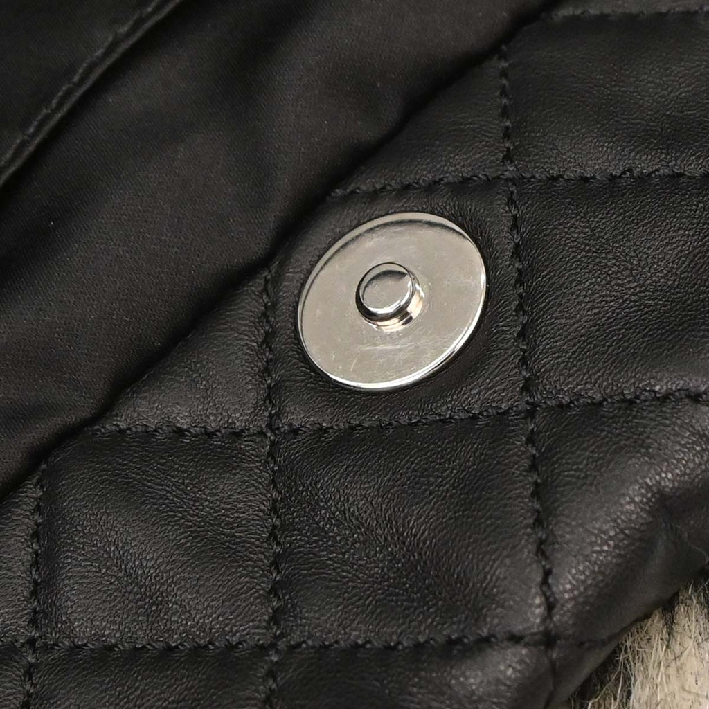 Authentic Preowned  Chanel 2010-2011 Gray Artificial Fur Arctic Fantasy Tote Handbag