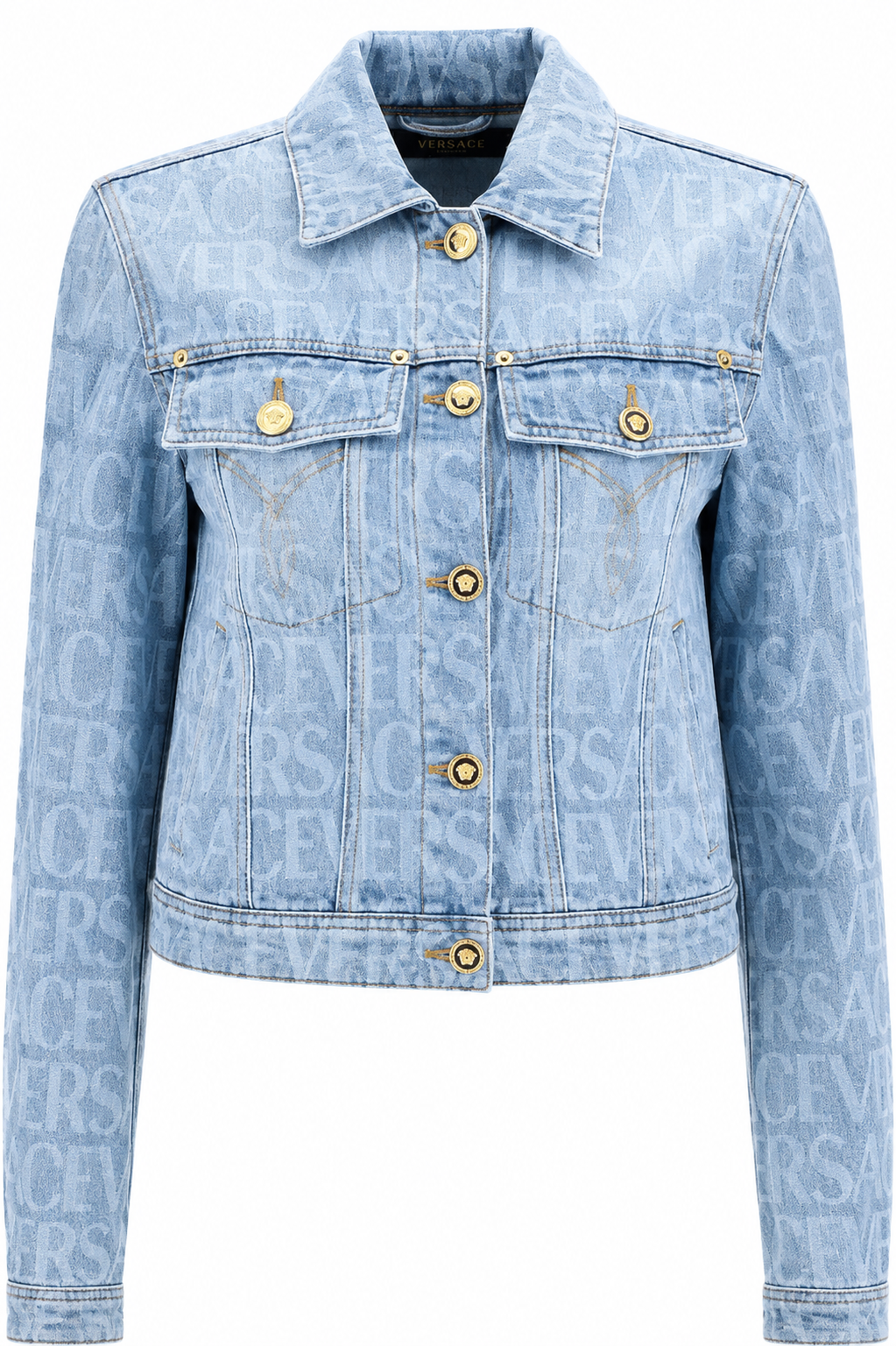 Authentic Versace Blue Denim Jacket