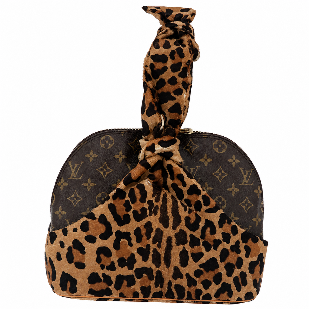 Authentic Preowned LOUIS VUITTON Monogram Leopard Azzedine Alaia Alma Hand Bag