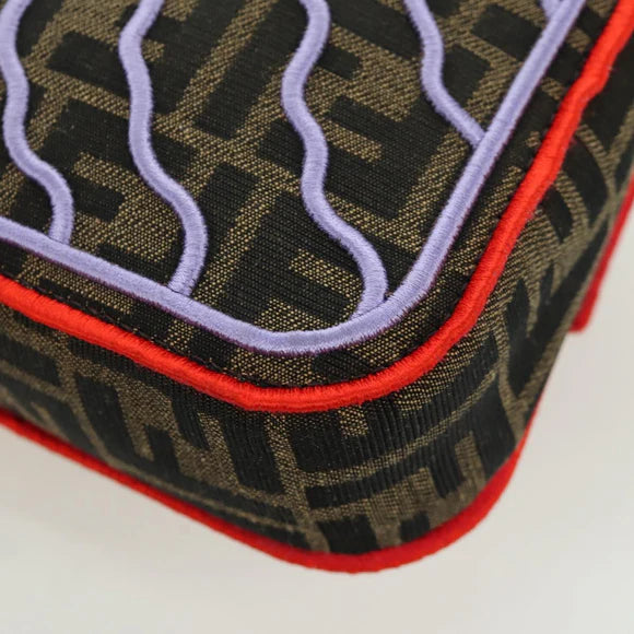 Authentic Preowned Fendi Zucca Canvas Mamma Baguette Shoulder Bag