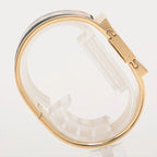 Authentic Preowned Hermès Loquet ChampagneFace Watch with Enamel Scar
