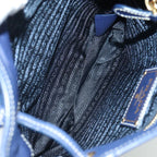 Authentic Preowned  Prada Shoulder Bag Nylon Navy Gold