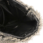 Authentic Preowned  Chanel 2010-2011 Gray Artificial Fur Arctic Fantasy Tote Handbag