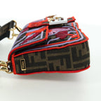 Authentic Preowned Fendi Zucca Canvas Mamma Baguette Shoulder Bag