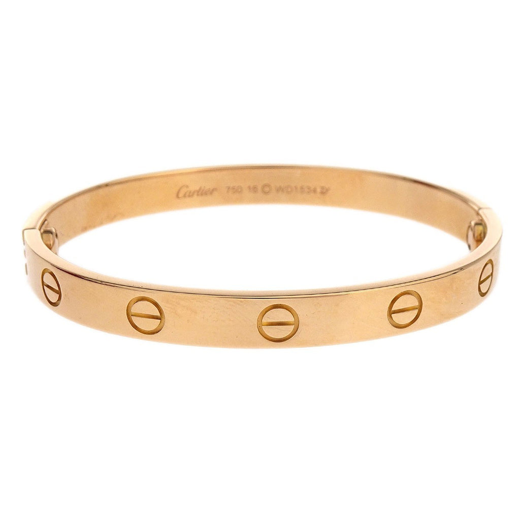 Preowned Authentic Cartier Love Bracelet in 18K Rose Gold, Small