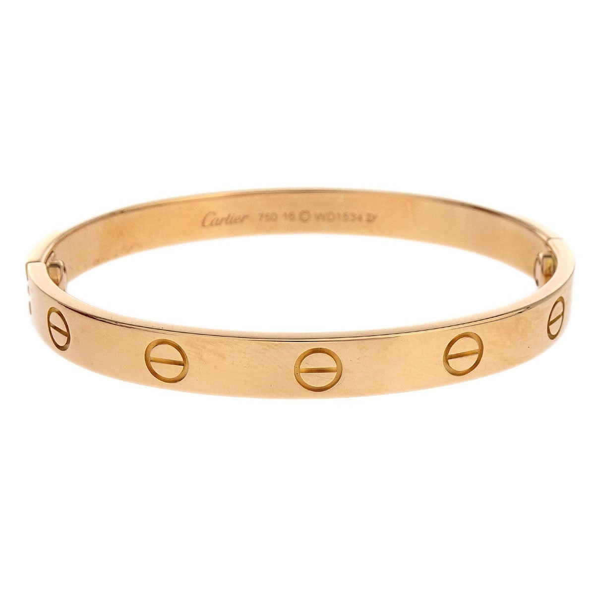 Preowned Authentic Cartier Love Bracelet in 18K Rose Gold, Small