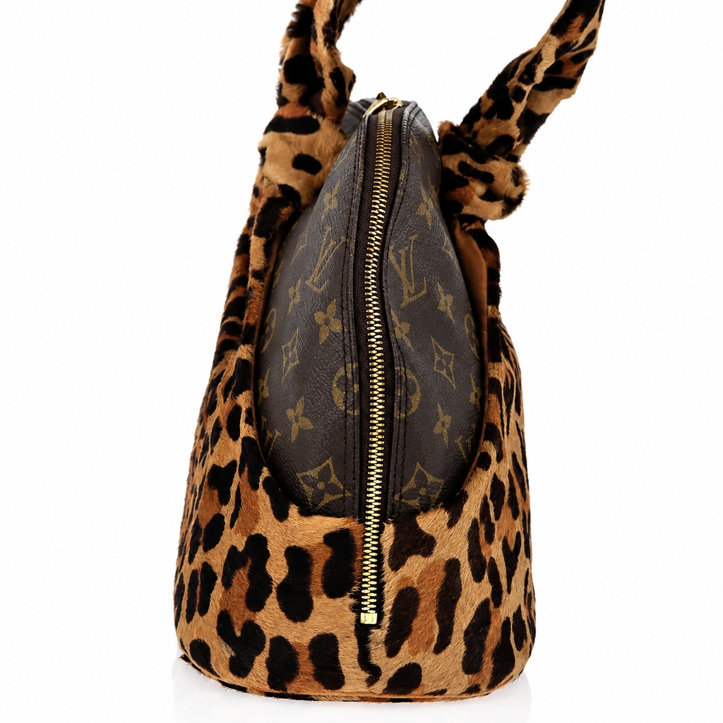 Authentic Preowned LOUIS VUITTON Monogram Leopard Azzedine Alaia Alma Hand Bag