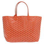 Preowned Authentic Goyard Herringbone Saint Louis PM Tote Bag PVC Orange