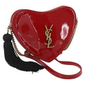 Preowned Authentic Saint Laurent Court Shoulder Bag in Enamel