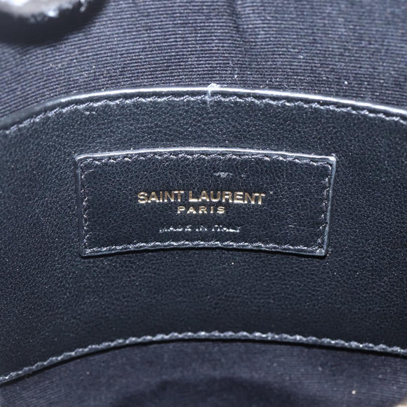 Preowned Authentic Saint Laurent Court Shoulder Bag in Enamel