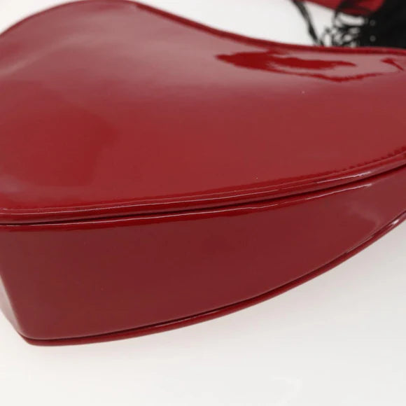 Preowned Authentic Saint Laurent Court Shoulder Bag in Enamel