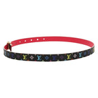 Preowned Authentic Louis Vuitton Multicolor Ceinture LV Printed Initials Belt M9631