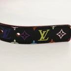 Preowned Authentic Louis Vuitton Multicolor Ceinture LV Printed Initials Belt M9631