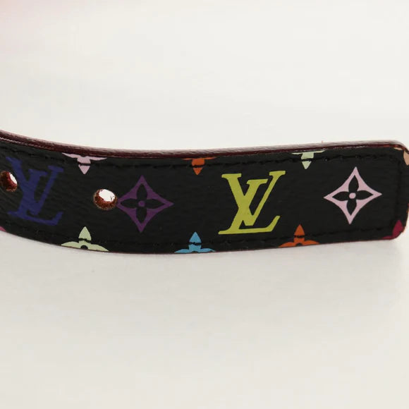 Preowned Authentic Louis Vuitton Multicolor Ceinture LV Printed Initials Belt M9631
