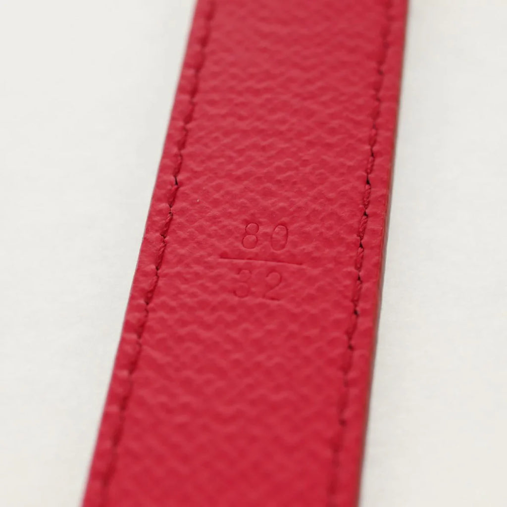 Preowned Authentic Louis Vuitton Multicolor Ceinture LV Printed Initials Belt M9631