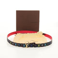 Preowned Authentic Louis Vuitton Multicolor Ceinture LV Printed Initials Belt M9631