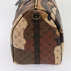 Preowned Authentic Louis Vuitton Portrait Keepall Bandoulière 55 Bag in Brown