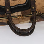 Preowned Authentic Louis Vuitton Portrait Keepall Bandoulière 55 Bag in Brown