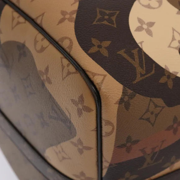 Preowned Authentic Louis Vuitton Portrait Keepall Bandoulière 55 Bag in Brown