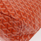 Preowned Authentic Goyard Herringbone Saint Louis PM Tote Bag PVC Orange