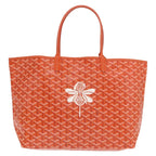Preowned Authentic Goyard Herringbone Saint Louis PM Tote Bag PVC Orange