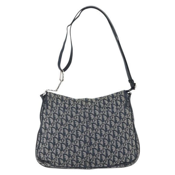 Preowned Authentic Christian Dior Trotter Canvas Shoulder Bag