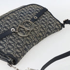 Preowned Authentic Christian Dior Trotter Canvas Shoulder Bag