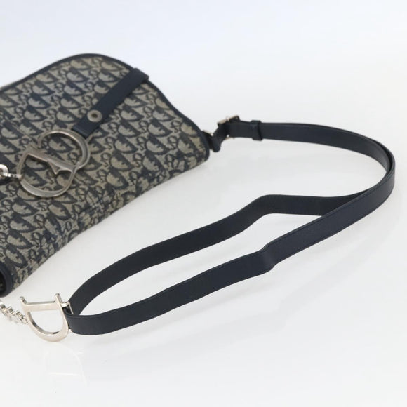 Preowned Authentic Christian Dior Trotter Canvas Shoulder Bag