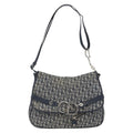 Preowned Authentic Christian Dior Trotter Canvas Shoulder Bag