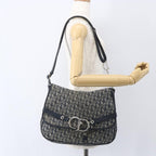 Preowned Authentic Christian Dior Trotter Canvas Shoulder Bag