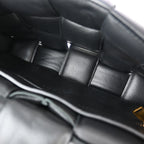 Preowned Authentic Bottega Veneta Cassette Chain Crossbody Bag Padded Maxi Intrecciato Leather