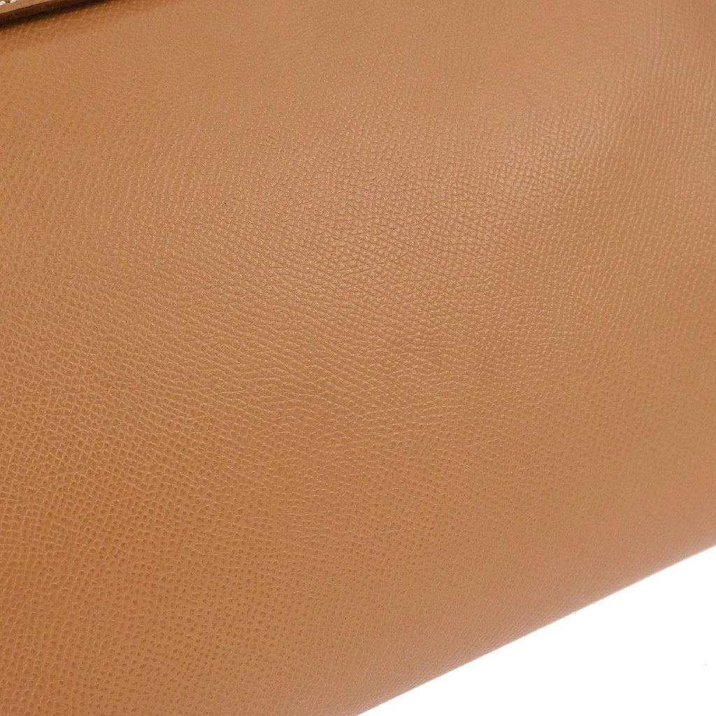Preowned Authentic Hermes Kelly Handbag Brown Courchevel with Gold Hardware 40