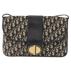 Preowned Authentic Christian Dior Trotter Canvas Shoulder Bag