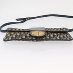 Preowned Authentic Christian Dior Trotter Canvas Shoulder Bag