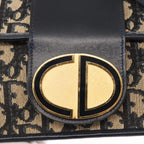 Preowned Authentic Christian Dior Trotter Canvas Shoulder Bag