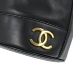 Preowned Authentic Chanel Vintage CC Drawstring Bucket Bag