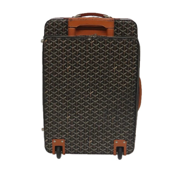 Preowned Authentic Goyard Herringbone Trolley PM Suitcase