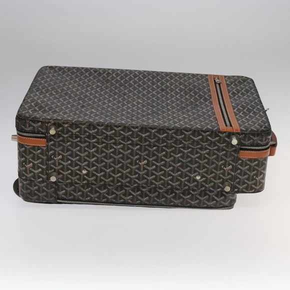Preowned Authentic Goyard Herringbone Trolley PM Suitcase