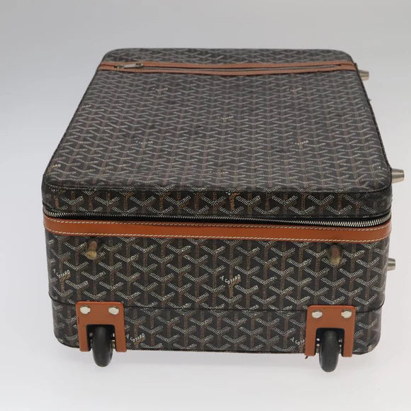 Preowned Authentic Goyard Herringbone Trolley PM Suitcase