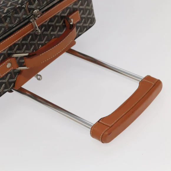 Preowned Authentic Goyard Herringbone Trolley PM Suitcase