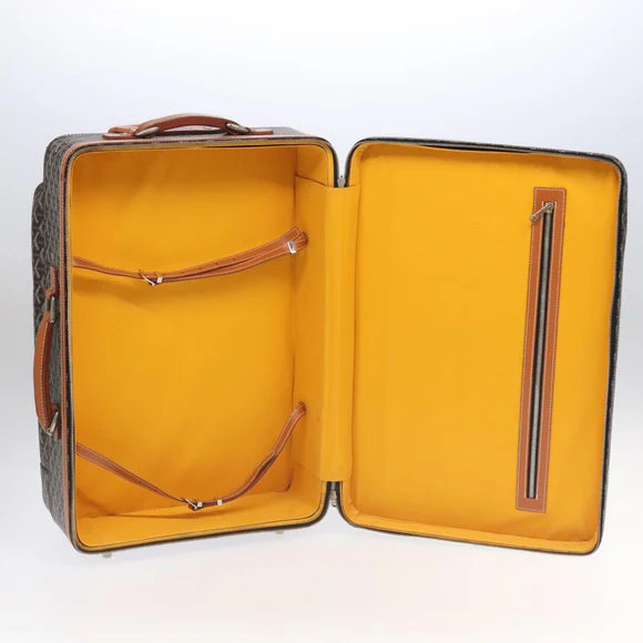 Preowned Authentic Goyard Herringbone Trolley PM Suitcase
