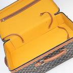 Preowned Authentic Goyard Herringbone Trolley PM Suitcase