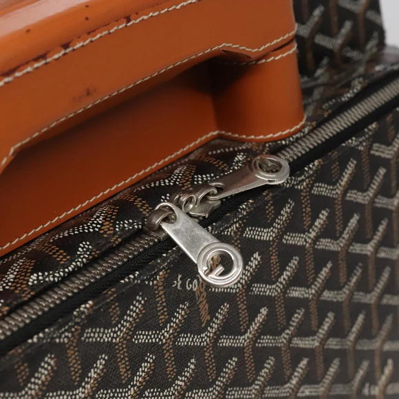 Preowned Authentic Goyard Herringbone Trolley PM Suitcase