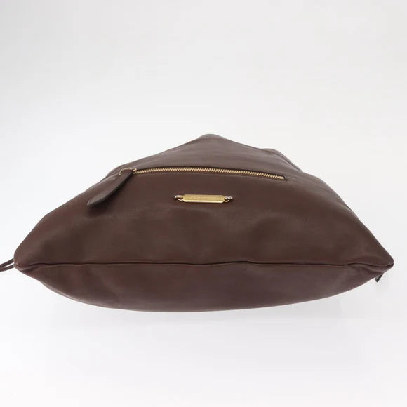 Authentic Preowned Burberry Handbag Brown Leather