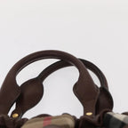 Authentic Preowned Burberry Handbag Brown Leather