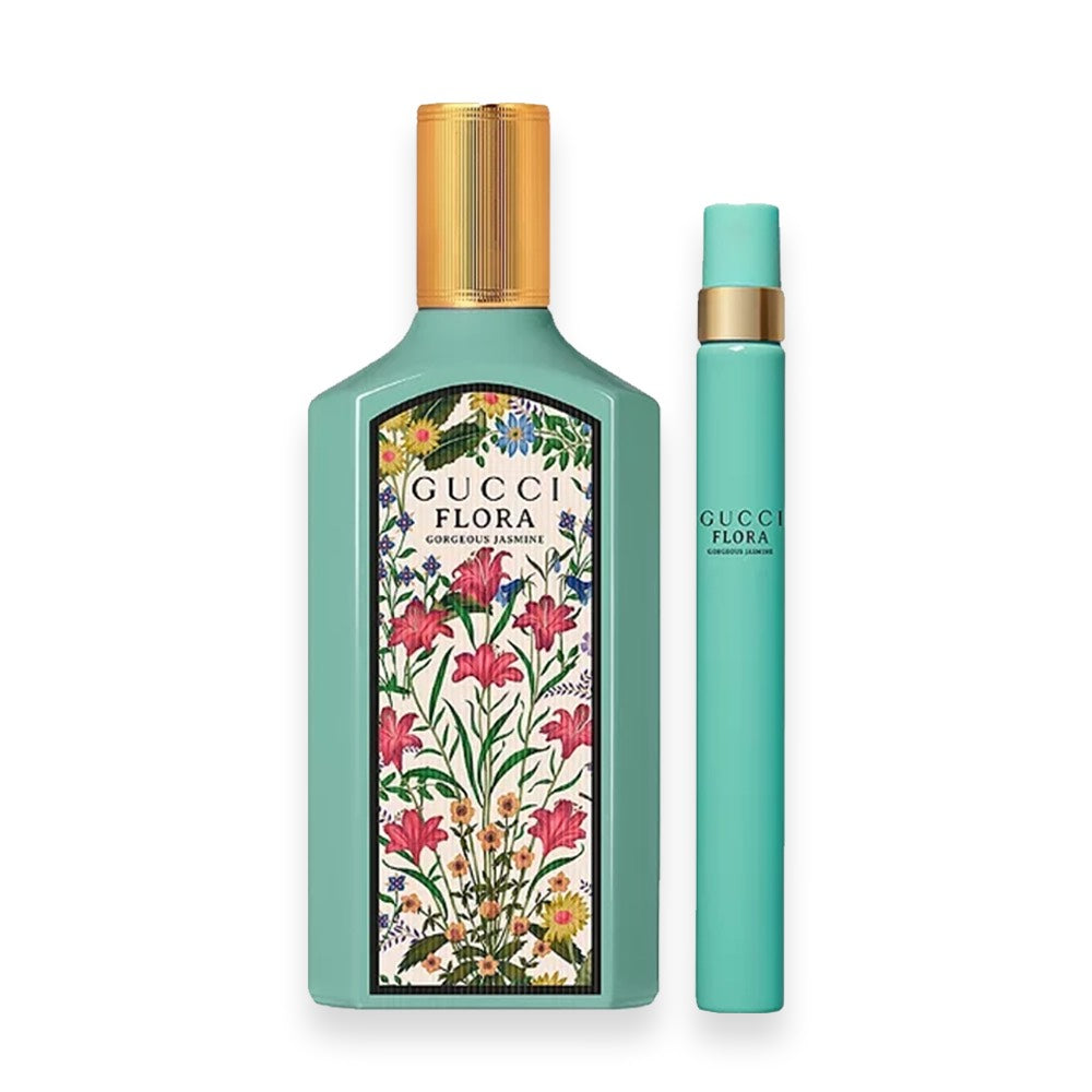 Authentic Gucci Flora Gorgeous Jasmine 1.6 oz Gift Set