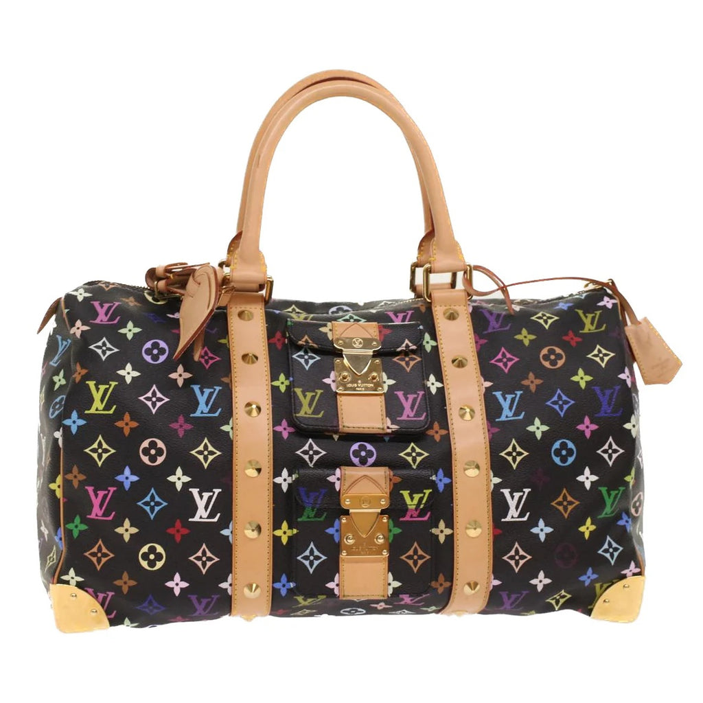 Preowned Authentic Louis Vuitton Monogram Multicolor Keepall 45 Boston Bag