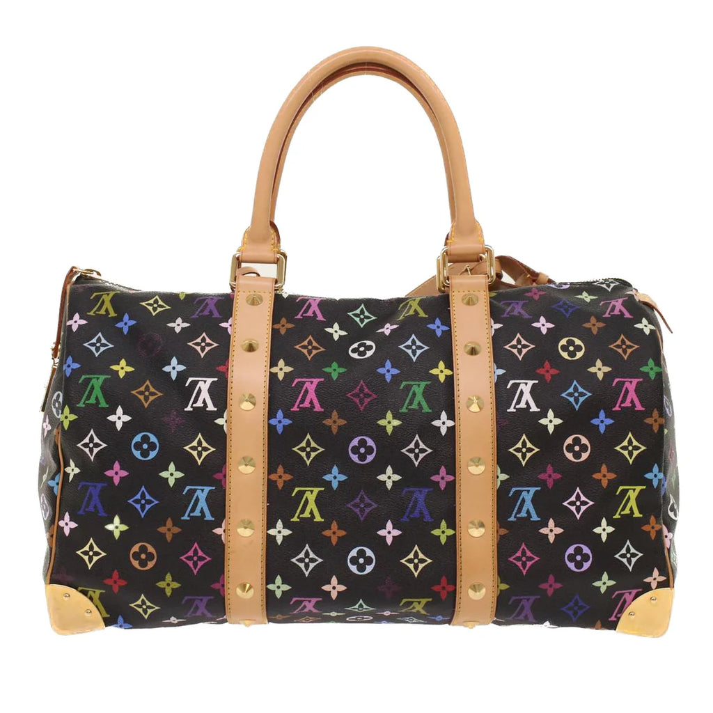 Preowned Authentic Louis Vuitton Monogram Multicolor Keepall 45 Boston Bag